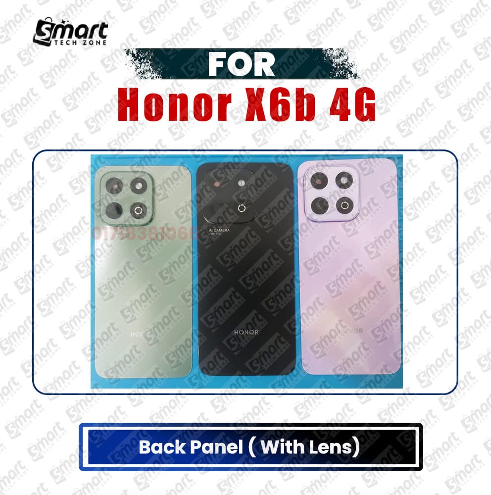 For Honor X6b 4G Back Panel/Backshell/ Casing With Logo + Lens-All Colors Available Price in Bangladesh - Mobile.com.bd