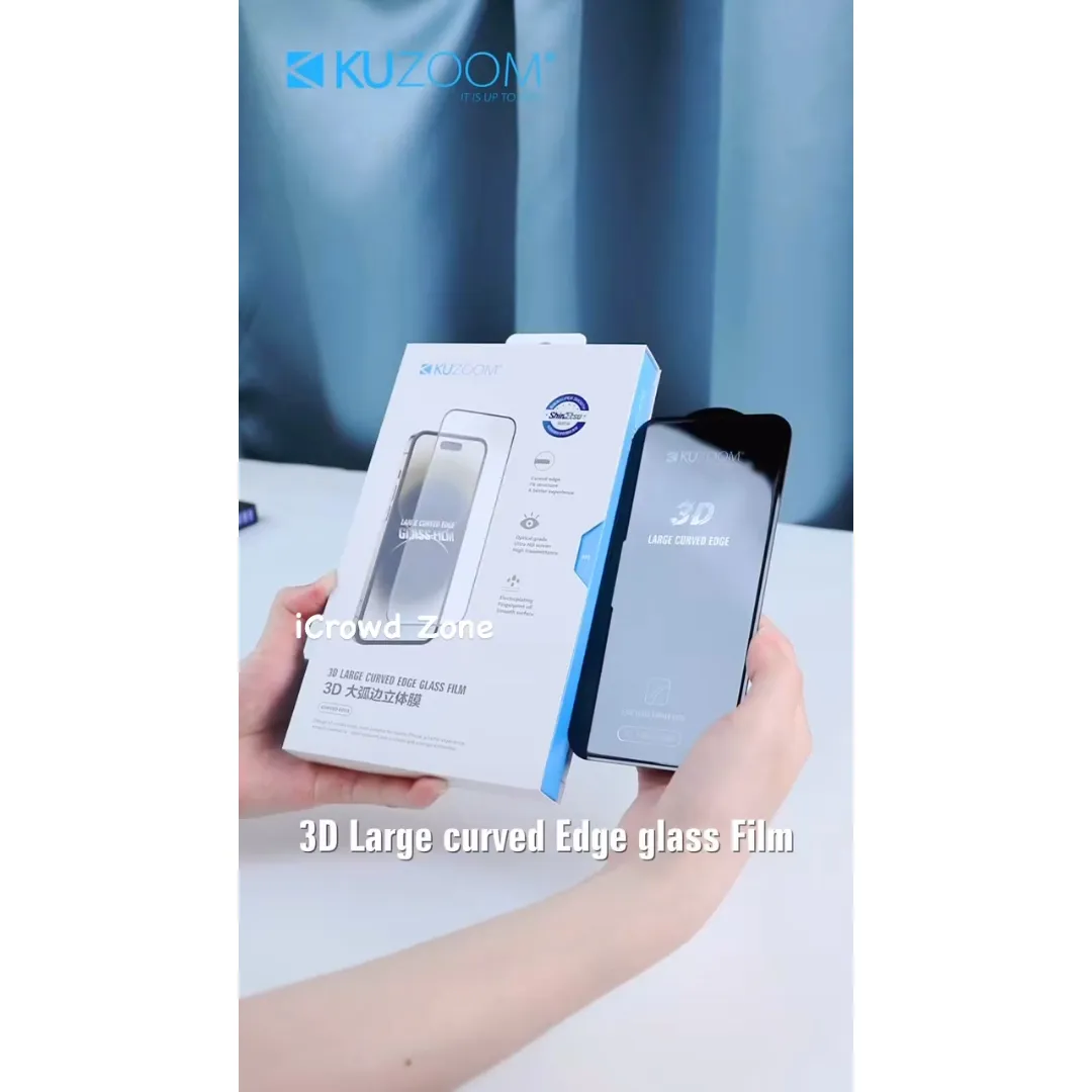Kuzoom Uv Glass Screen Protector For Samsung Galaxy S24 Ultra – 3D Curved, Full Coverage, (Hd & Privacy)