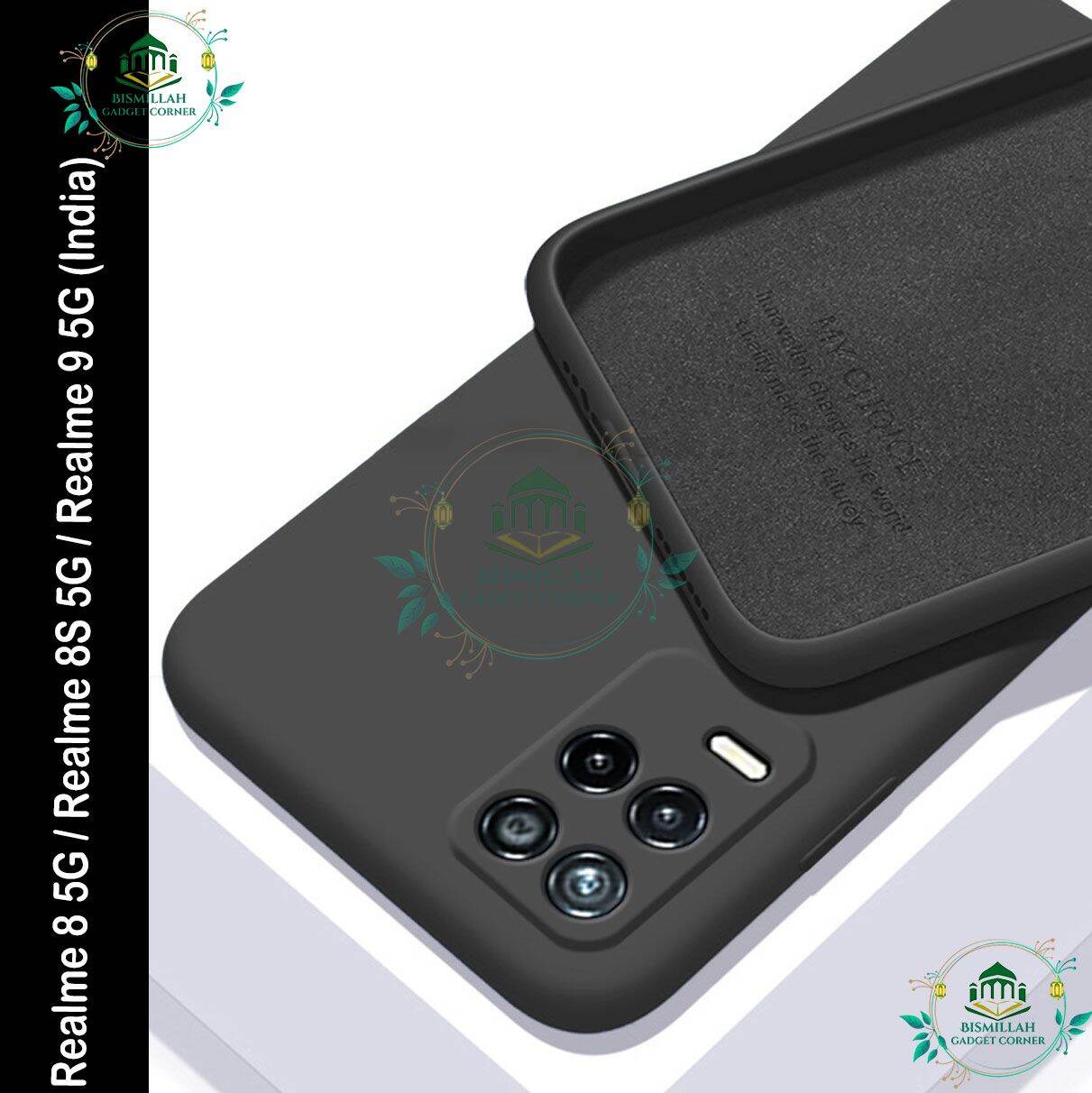 Premium Liquid Silicone Phone case for Realme 8 5G / Realme 8S 5G / Realme 9 5G (India) Liquid Silicon Mobile Back Case Soft Silicone Phone Cover