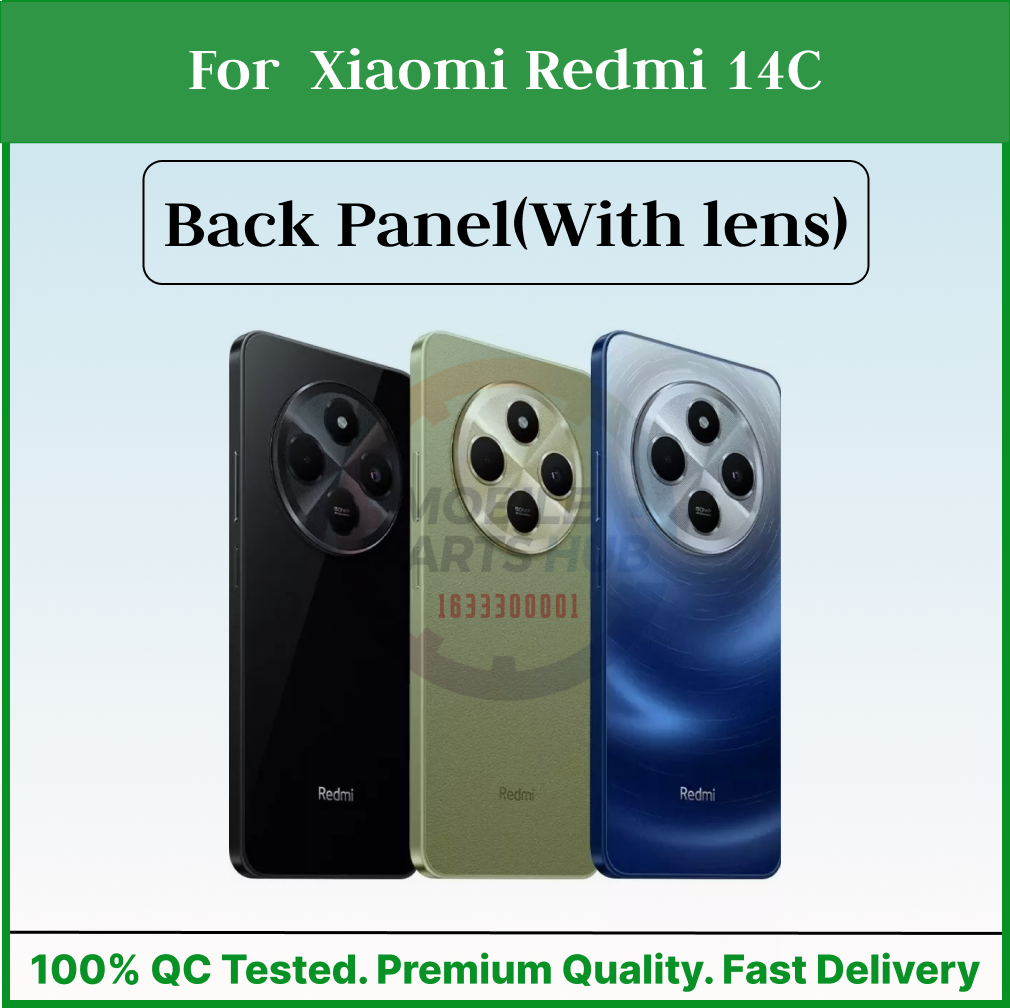 For Xiaomi Redmi 14C Back Panel/Backshell/ Casing + Camera Lens With Logo-All Colors Available Mobile Parts & Accessories Price in Bangladesh - Mobile.com.bd