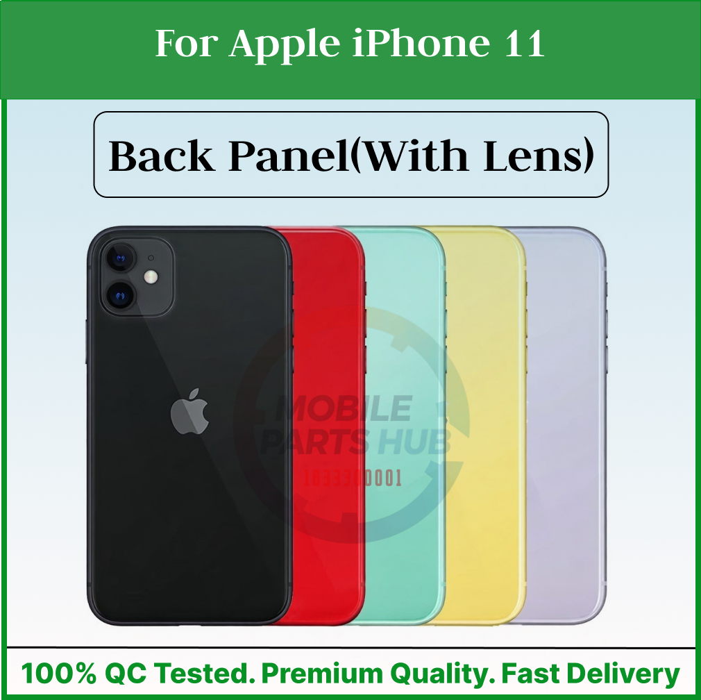 For Apple iPhone 11 Back Panel/Backshell/ Casing + Camera Lens With Logo-All Colors Available Mobile Parts & Accessories Price in Bangladesh - Mobile.com.bd