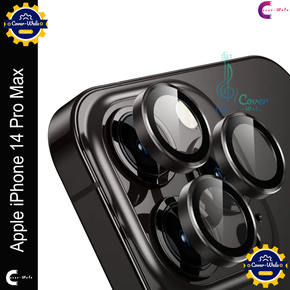 Apple For Apple iPhone 14 Pro Max Camera Protector WSKEN Metal Ring Tempered Glass Camera Lens Protector Screen & Lens Protectors Price in Bangladesh - Mobile.com.bd