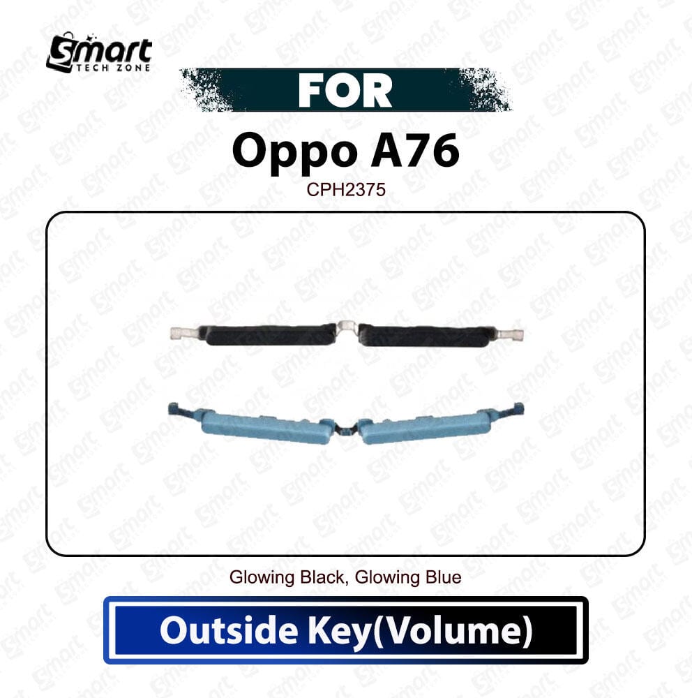 Oppo A76 External Side Keys - Volume Up Down Outside Key Replacement Repair Spare Parts CPH2375 - Price in Bangladesh