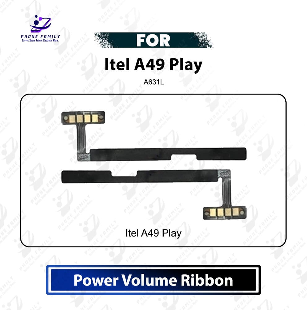 Itel A49 Play Power On Off Switch Button Side Volume Up Down Buttons Flex Cable Replacement Repair Part For A631L Other Parts Price in Bangladesh - Mobile.com.bd