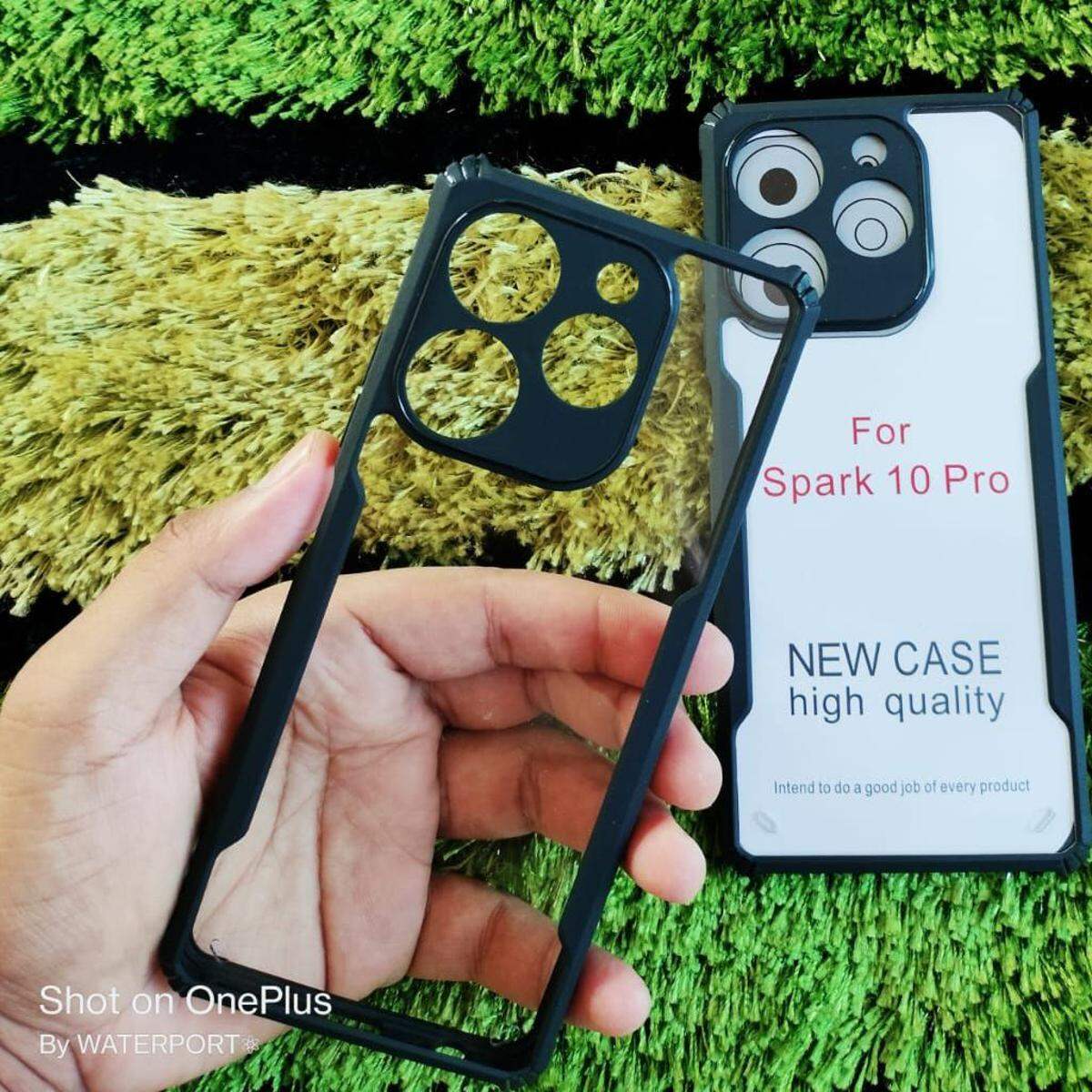 For Tecno Spark 10 PRO Hard Case Transparent Silica Gel Matte Shockproof Slim Thin Cover Phone Casing