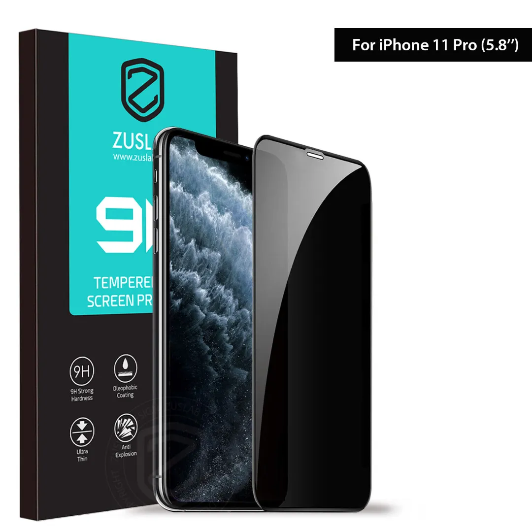 Premium 9H Privacy Tempered Glass Screen Protector For Apple Iphone 11 Pro