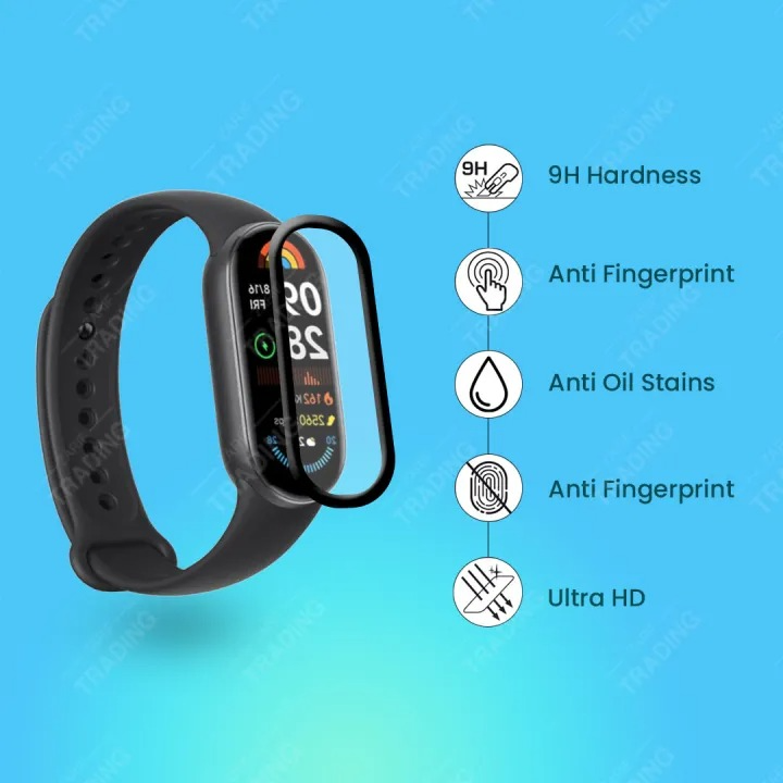 Mi Band 9 Smart Watch Full Coverage Plastic Screen Protector Screen Protectors Price in Bangladesh - Mobile.com.bd