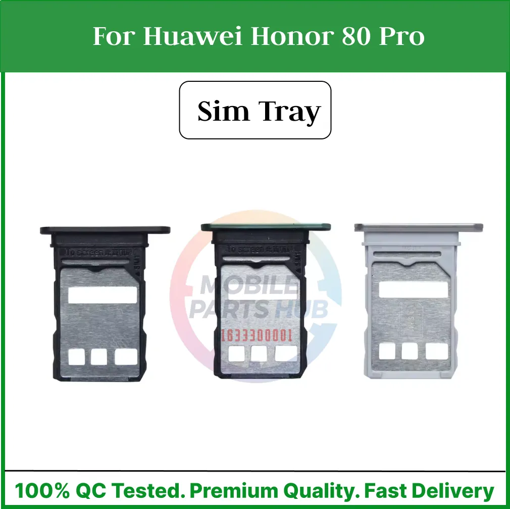 Huawei Honor 80 Pro Sim Tray Micro SD Card Slot with Sim Ejector Pin Replacement Part Sim Trays & Ejector Pins Price in Bangladesh - Mobile.com.bd