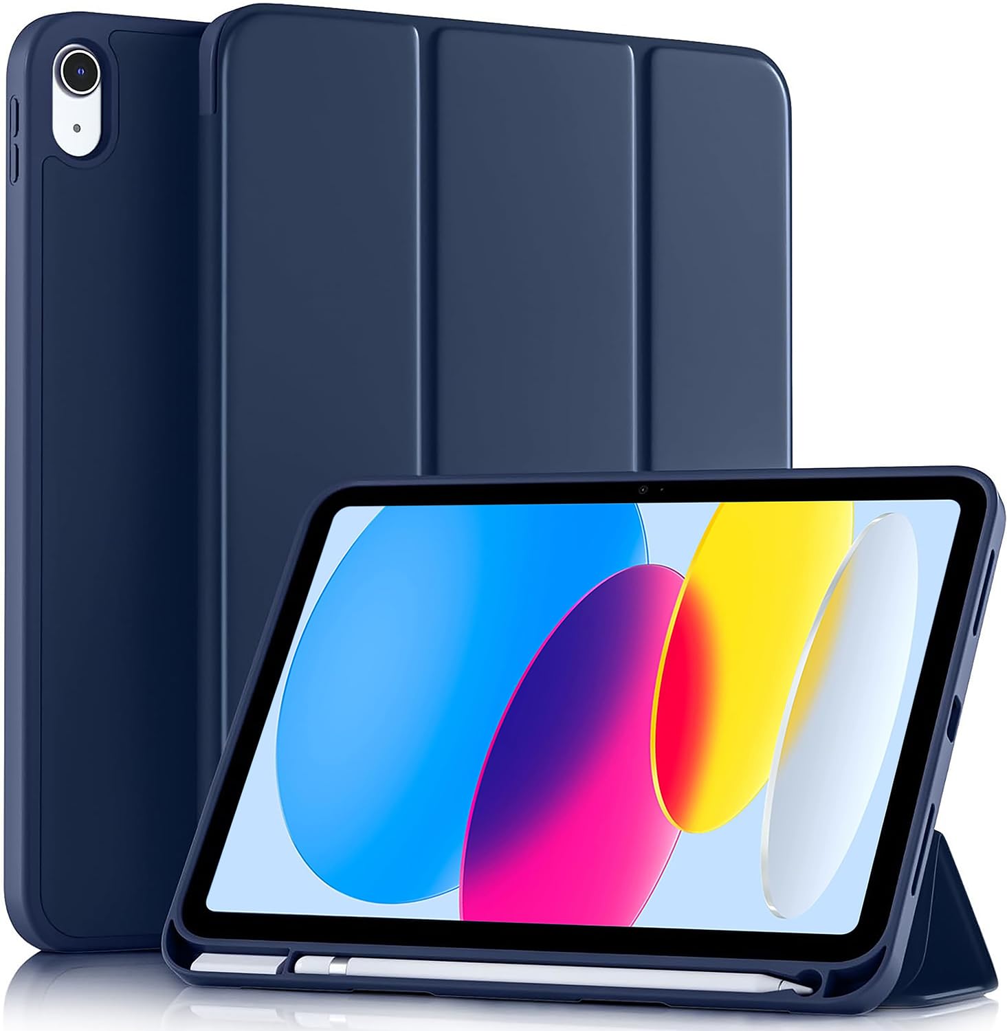 For iPad (A16) 11th Generation 11 Inch 2025/ iPad 10th Gen 10.9 2022, Magnetic Flip Smart Cover Soft Silicone Pencil Holder Case - Price in Bangladesh