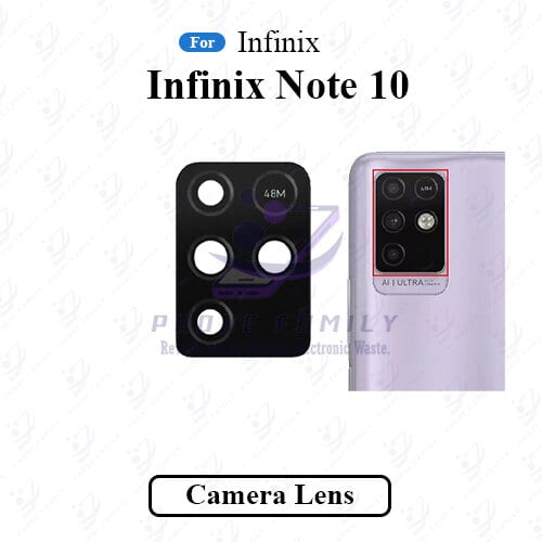 For Infinix Note 10 Camera Main Glass Lens Replacement Part - Price in Bangladesh