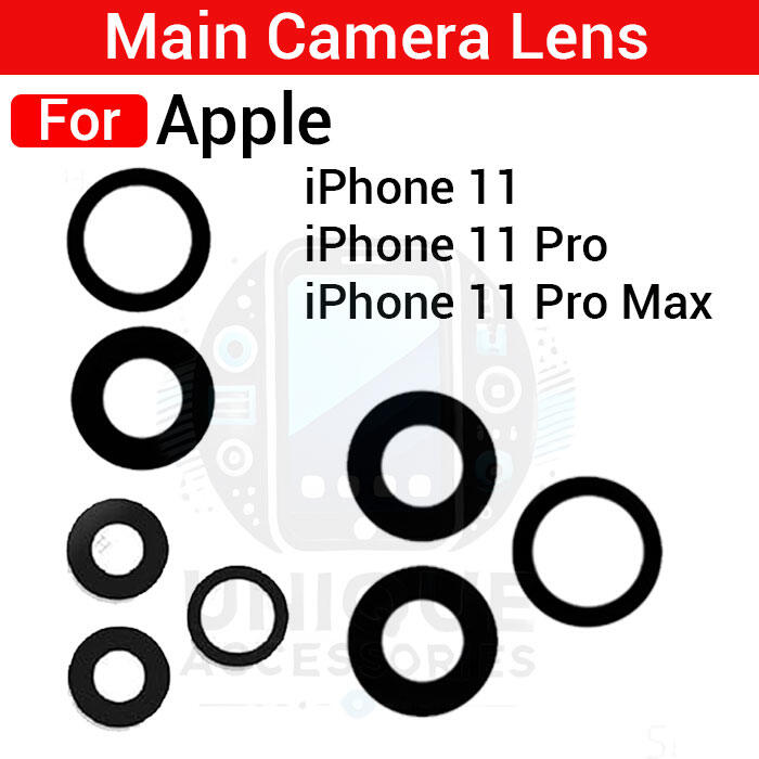 Apple Camera Main Glass Lens for Apple iPhone 11 11 Pro 11 Pro Max Replacement Part (Not Tempered Camera Glass Protector) Screen & Lens Protectors Price in Bangladesh - Mobile.com.bd