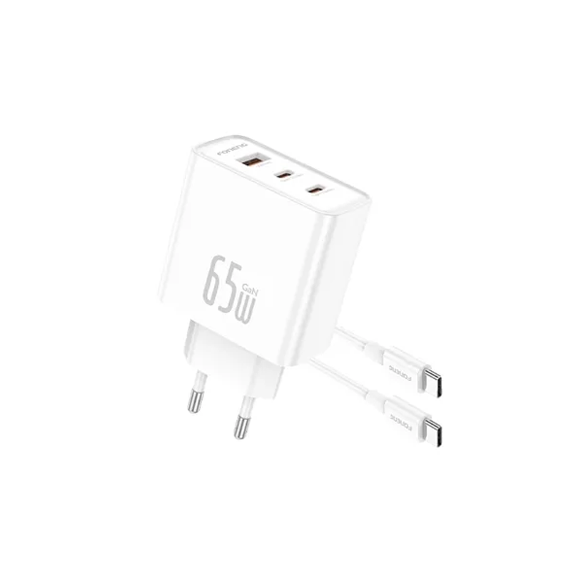 FONENG GaN50-EU 65w Charging Adapter With Type-C Cable Cable & Adapters Price in Bangladesh - Mobile.com.bd