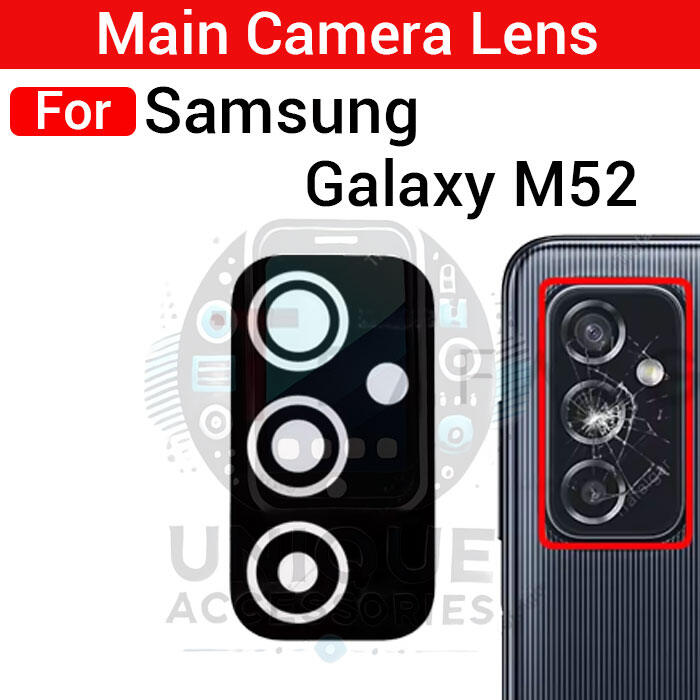 Samsung Camera Main Glass Lens for Samsung Galaxy M52 Replacement Part (Not Tempered Camera Glass Protector) Screen & Lens Protectors Price in Bangladesh - Mobile.com.bd