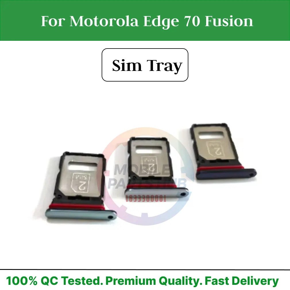 Motorola Edge 70 Fusion Nano Sim Card Tray Holder Sim Adaptor With Free Sim Ejector Pin Replacement Part - Price in Bangladesh