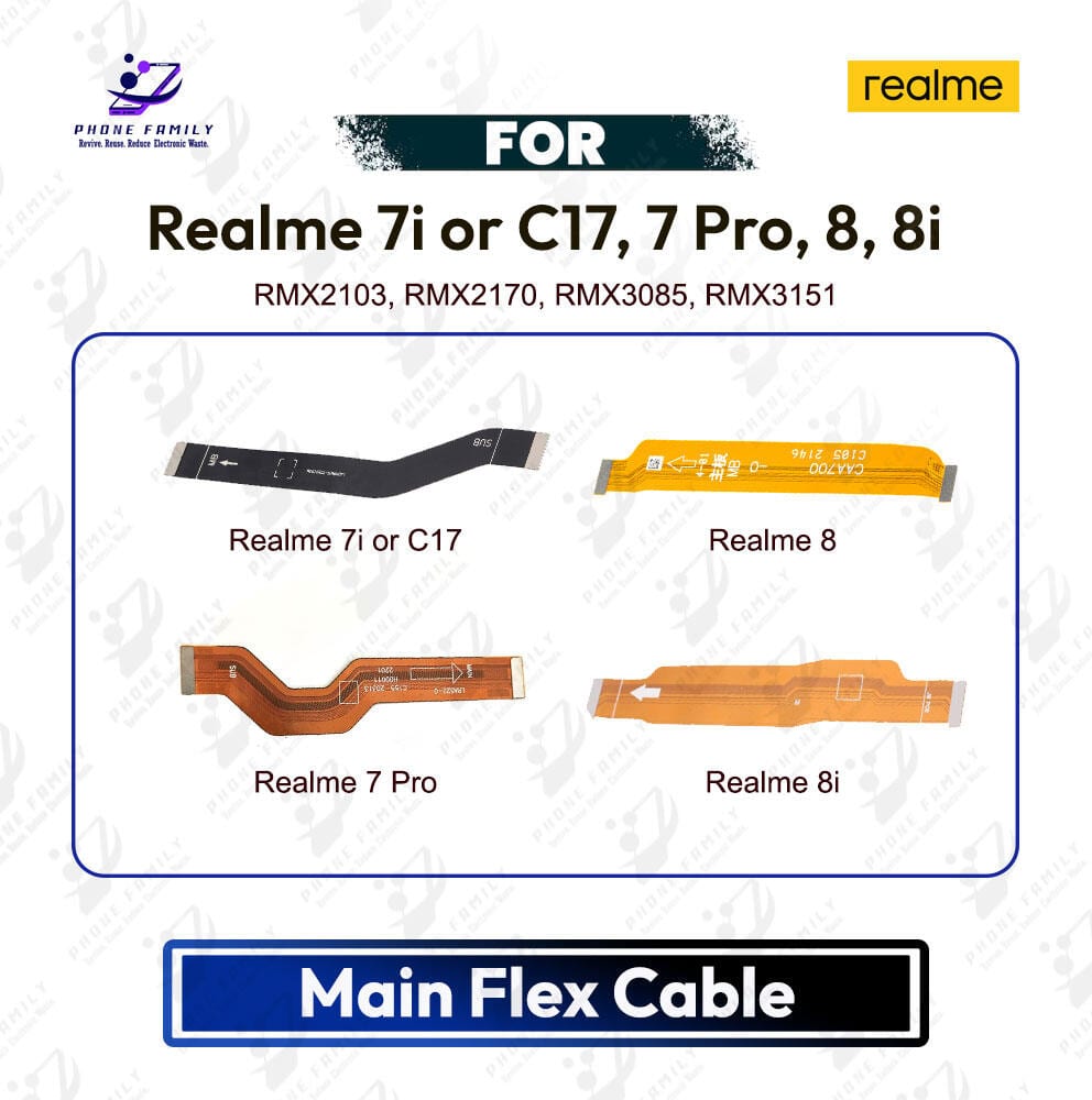Realme 7i or C17, 7 Pro, 8, 8i Main Board Motherboard Connector Flex Cable - Price in Bangladesh