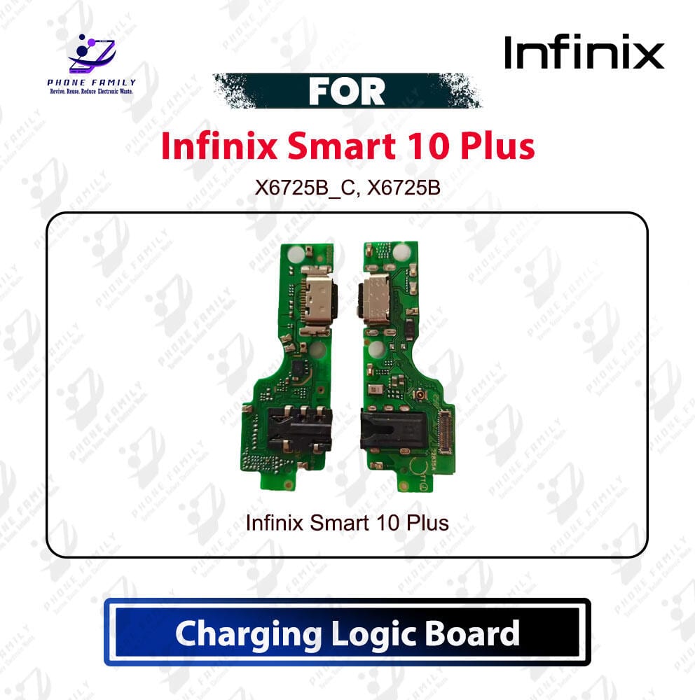Infinix Smart 10 Plus Charging Logic Board USB Charging Port PCB Dock Connector Spare Repair Part ( Model X6725B_C, X6725B ) - Price in Bangladesh