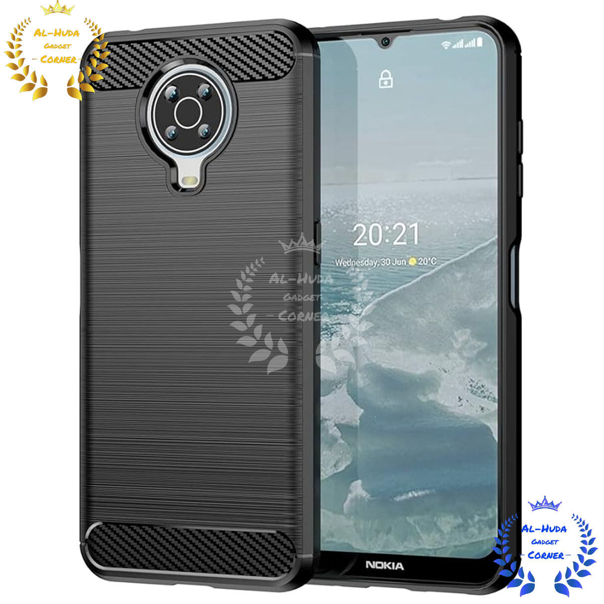 Premium Spyzone For Nokia G10 / Nokia G20 Carbon Fiber Phone Case Soft TPU Slim Fashion Non-Slip Protective back cover