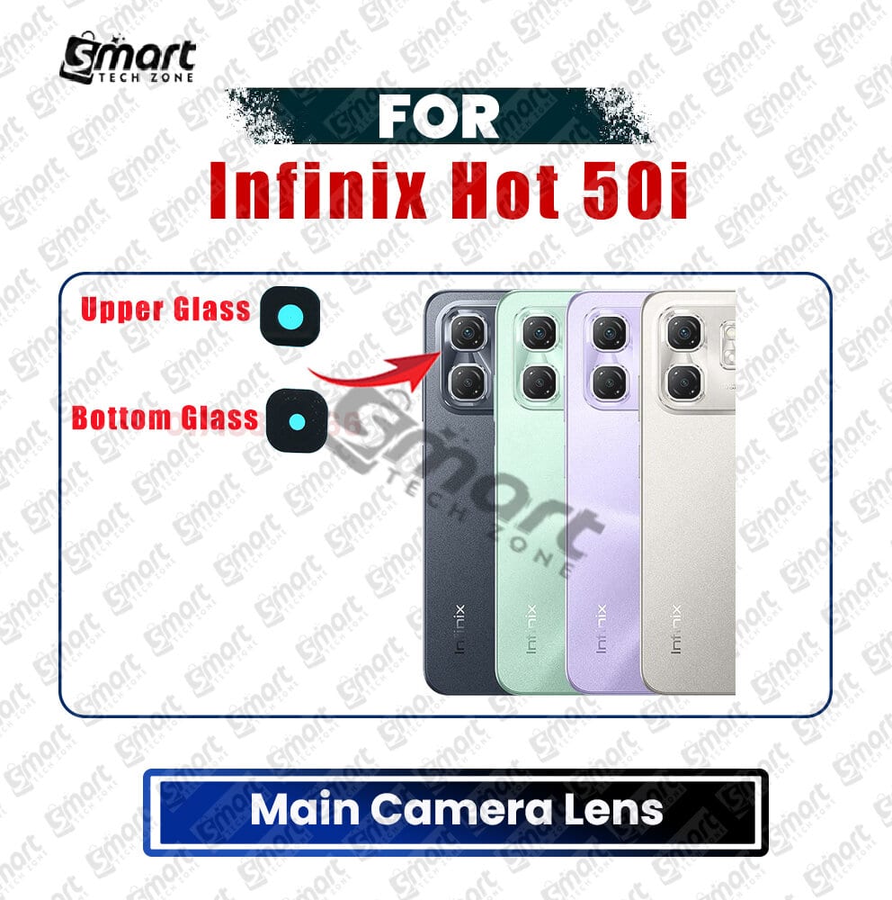 For Infinix Hot 50i Camera Main Glass Lens Replacement Part - Price in Bangladesh