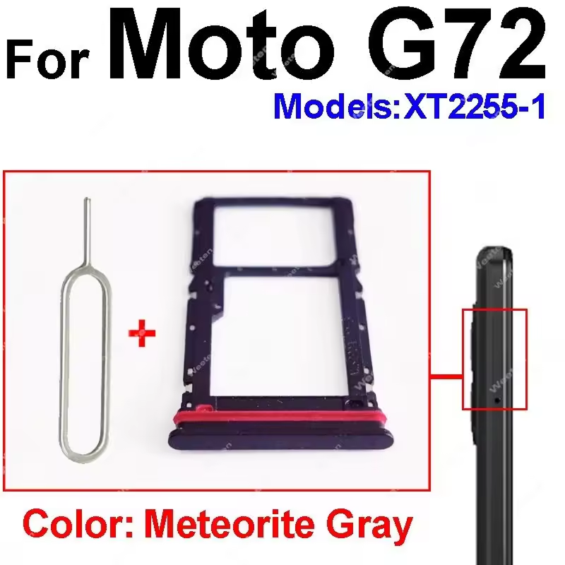 Moto G72 Sim Tray Micro SD Card Slot with Sim Ejector Pin Replacement Part Mobile Parts & Accessories Price in Bangladesh - Mobile.com.bd
