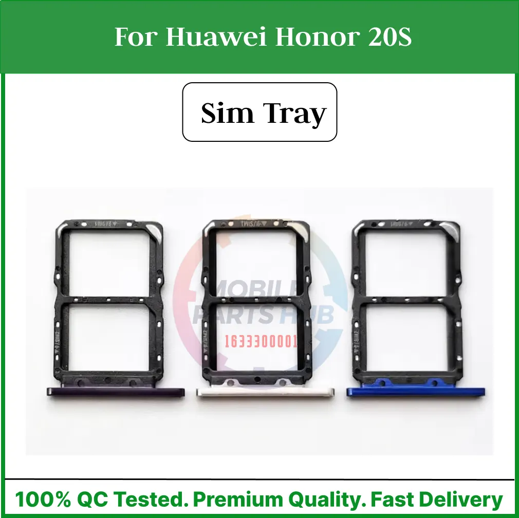 Huawei Honor 20S Sim Tray Micro SD Card Slot with Sim Ejector Pin Replacement Part Sim Trays & Ejector Pins Price in Bangladesh - Mobile.com.bd