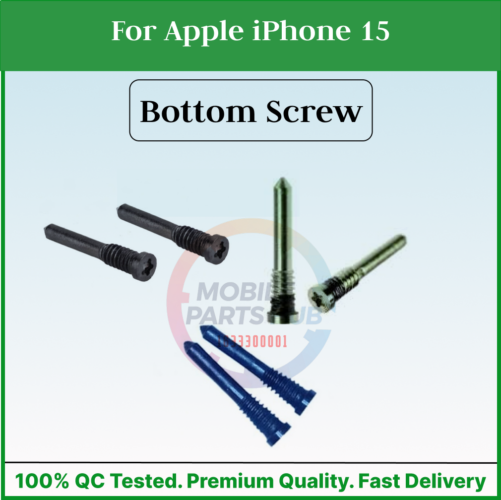 For Apple iPhone 15 New Bottom Screw Pentalobe Dock Connector Screw Replacemnt Parts Mobile Parts & Accessories Price in Bangladesh - Mobile.com.bd