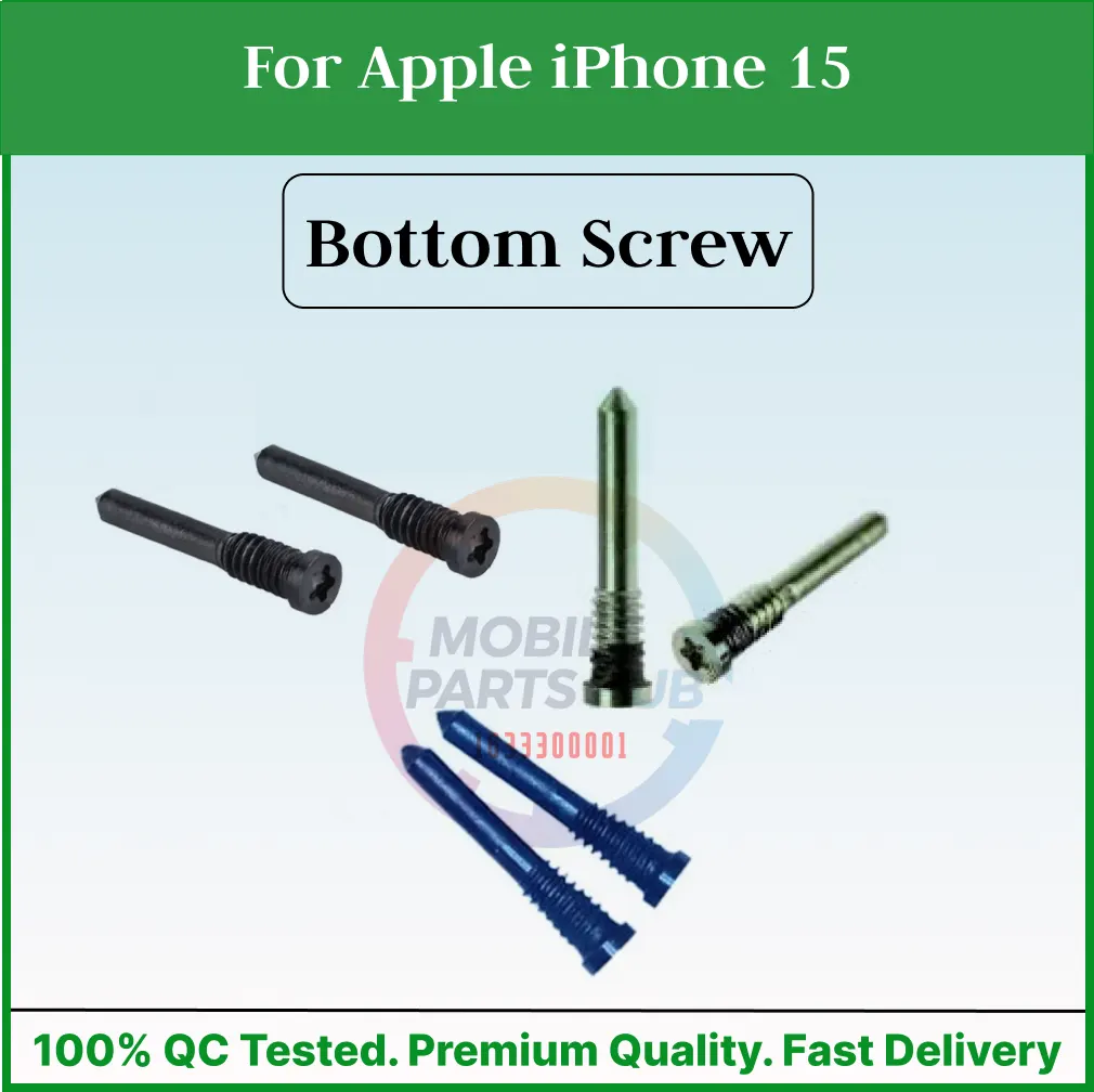 For Apple iPhone 15 New Bottom Screw Pentalobe Dock Connector Screw Replacemnt Parts Mobile Parts & Accessories Price in Bangladesh - Mobile.com.bd