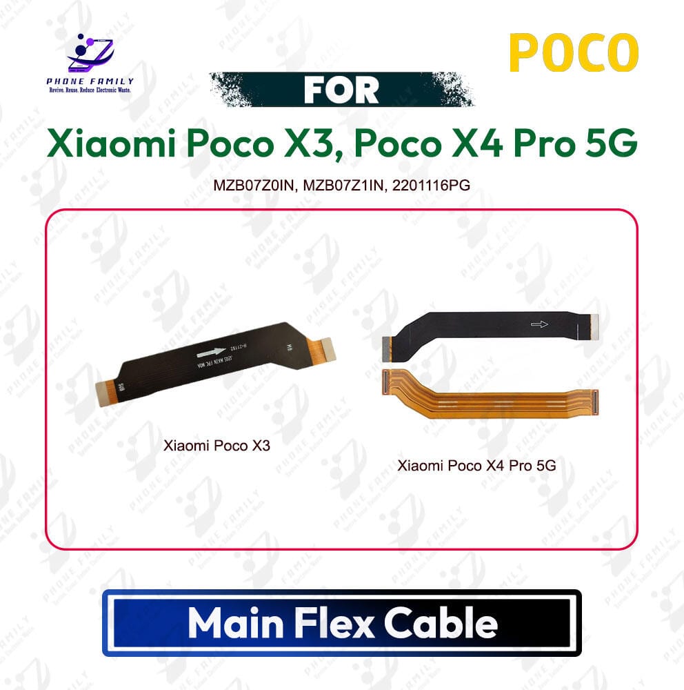 Xiaomi Poco X3, Poco X4 Pro 5G Main Board Motherboard Connector Flex Cable - Price in Bangladesh
