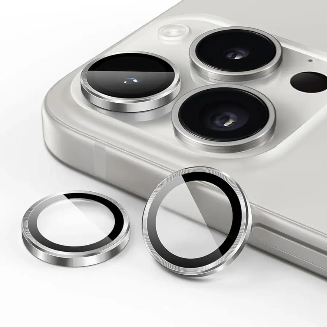 Premium Camera Lens Protector For Apple Iphone 15 Pro Max /15 Pro Metal Tempered Glass Protection Cover Flim Natural Titanium,Blue Titanium,White Titanium,Black Titanium Phone Cases & Covers Price in Bangladesh - Mobile.com.bd