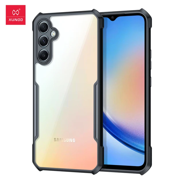 Xundd Airbag Shockproof Shell Camera Protection Back Transparent Case For Samsung Galaxy A35 / A34 / A55 / A54 / A15 / A25 / A24 / A14 / A05 / A05S