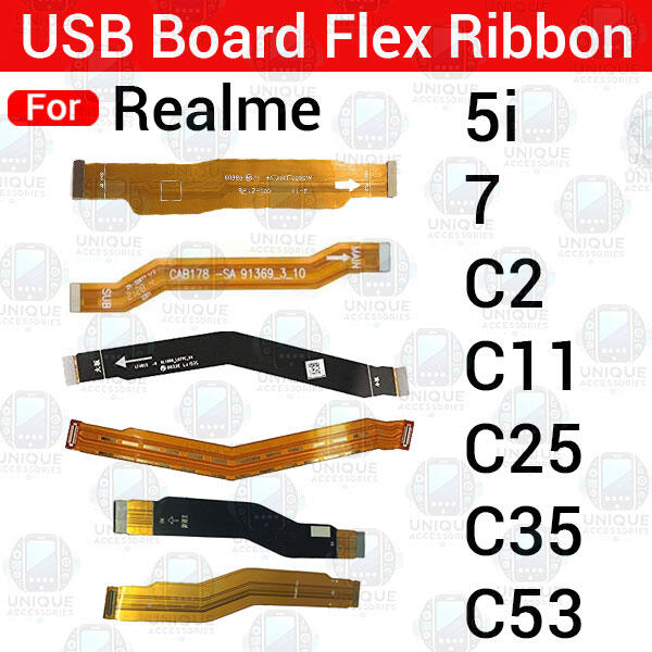 Main Motherboard (Main to SUB Board) Flex Cable for Realme 5i 7 C2 C11 C25 C35 C53 C55 Cable Ribbon Replacement part - Price in Bangladesh