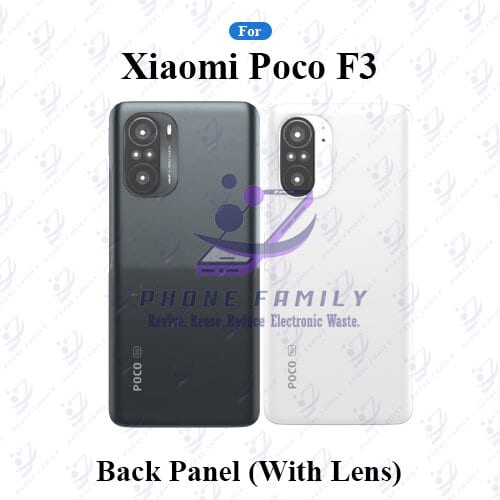 For Xiaomi Poco F3/ MI 11X Back Panel/Backshell/ Casing +Camera Lens With Logo-All Colors Available Price in Bangladesh - Mobile.com.bd