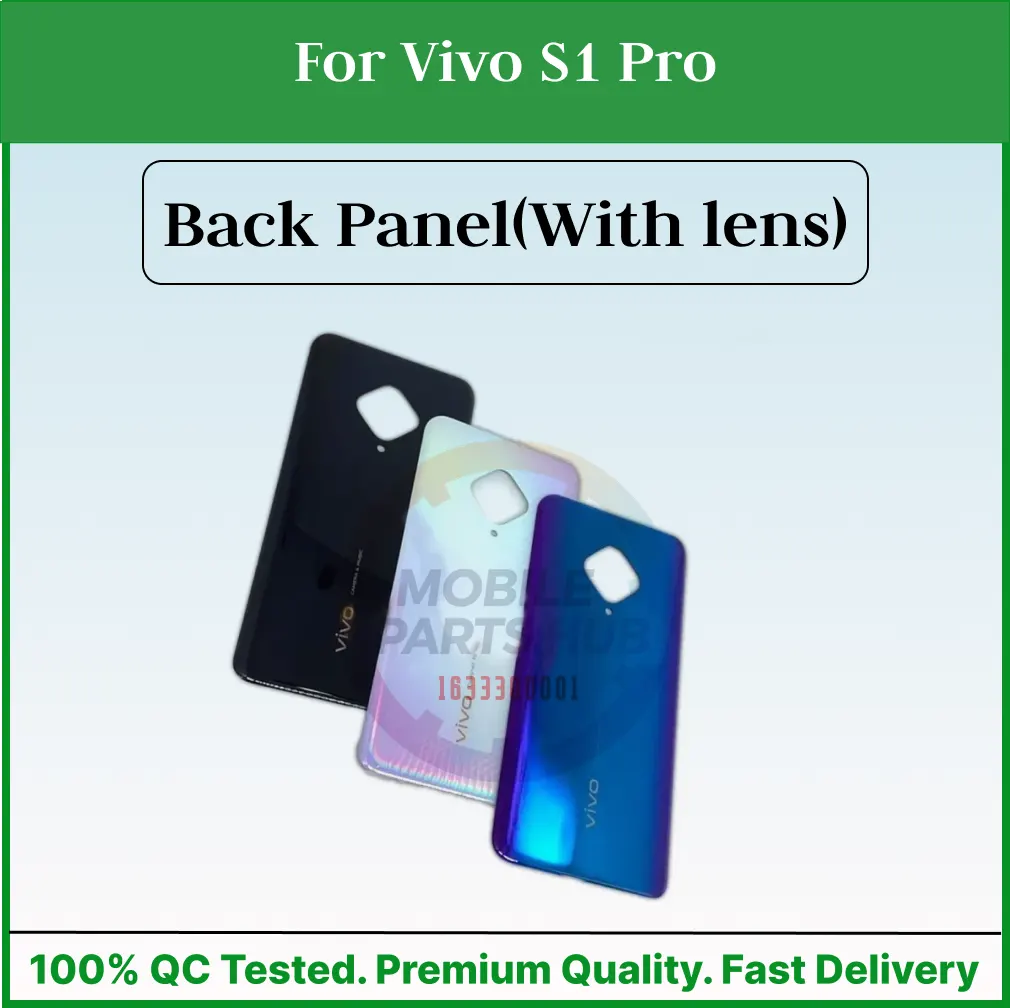 For Vivo S1 Pro Back Panel/Backshell/ Casing +Camera Lens With Logo-All Colors Available Back Panels & Housings Price in Bangladesh - Mobile.com.bd