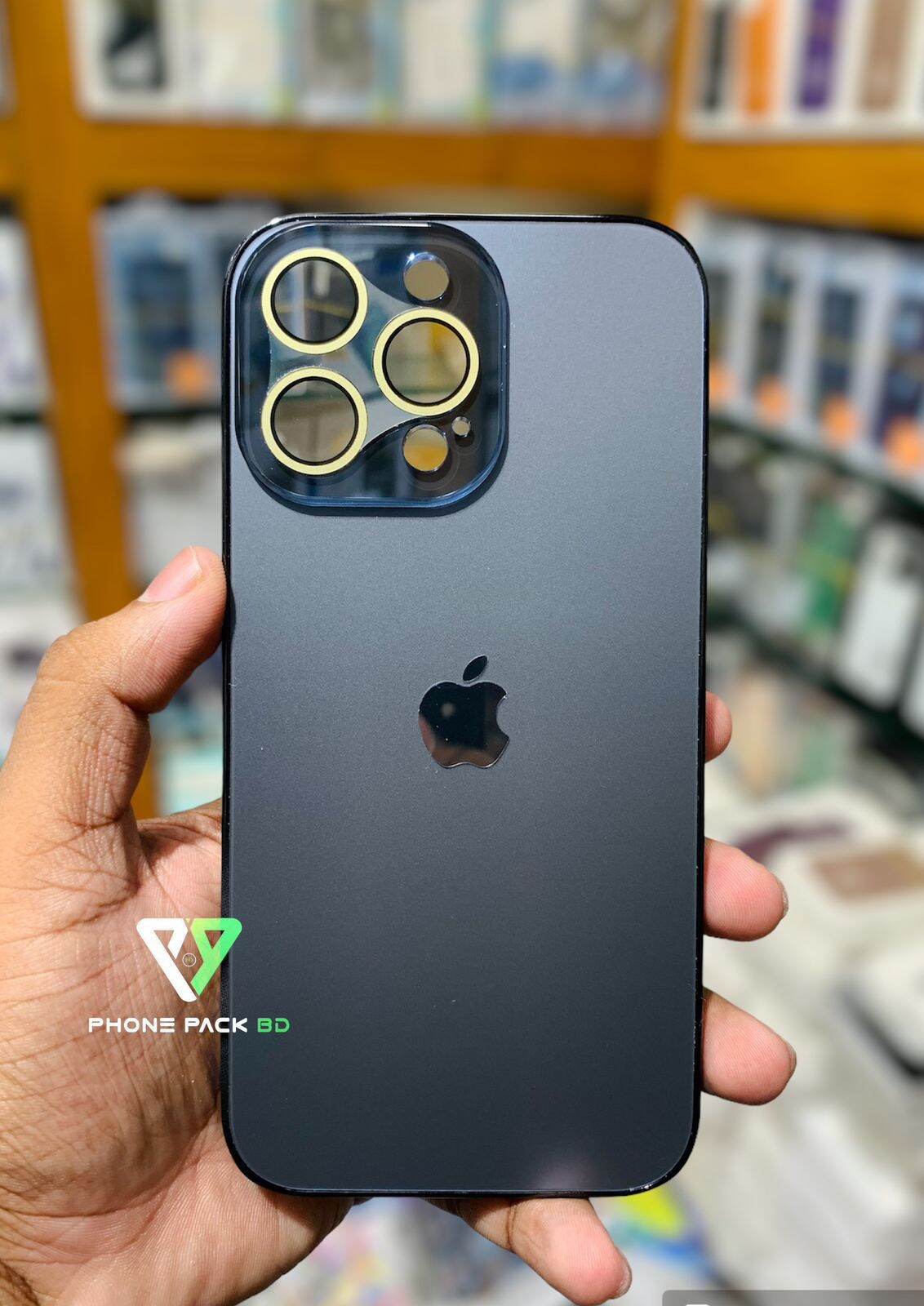 Premium AG Glass Case With Apple Logo Case for Iphone 13 pro | Iphone 13 pro Case & Cover Price in Bangladesh - Mobile.com.bd