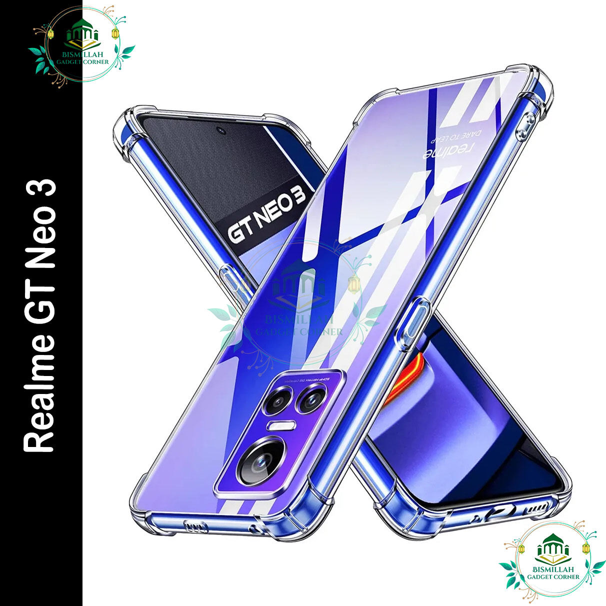 Transparent back cover For Realme GT Neo 3 Luxury transparent Protect Back Cover Soft Case