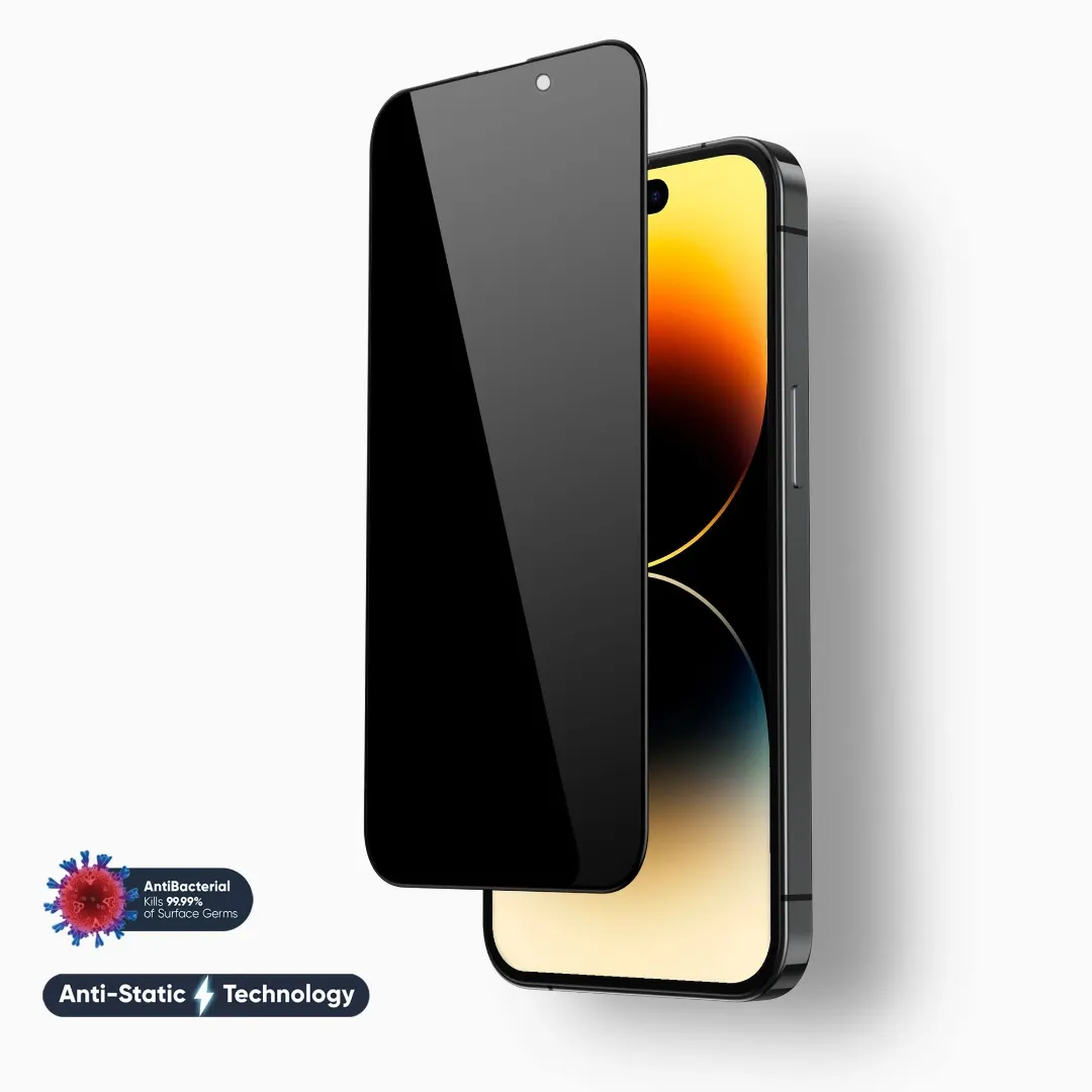 9H Privacy Glass Screen Protector For Iphone 16 Pro Max/16 Pro/16 Plus/16/15 Pro Max/15/15 Pro /15 Plus/14 Pro Max/14 Pro/14 Plus/14/13 Pro Max/13/13 Pro/12 Pro Max/12/12 Pro/11/11 Pro/11 Pro Max/X/Xs/ Xr/ Xs Max