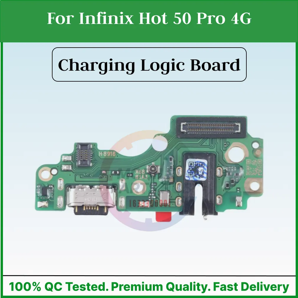 Charging Logic Board For Infinix Hot 50 Pro 4G Charging Port USB Plug PCB Dock Connector Spare parts - Price in Bangladesh