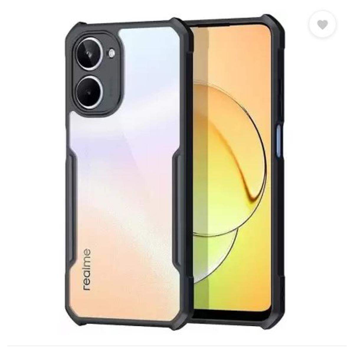 For Realme 10 Pro 5G shockproof Transparent PC TPU Bumper Military Grade Rugged case