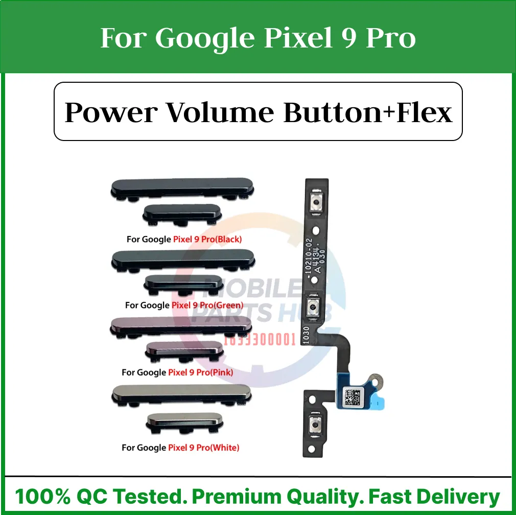 For Google Pixel 9 Pro Compatible With External Side Buttons Power On Off switch + Volume Control Button Outside Side Keys And Power Flex Cable switch Replacement Parts Flex Cables Price in Bangladesh - Mobile.com.bd