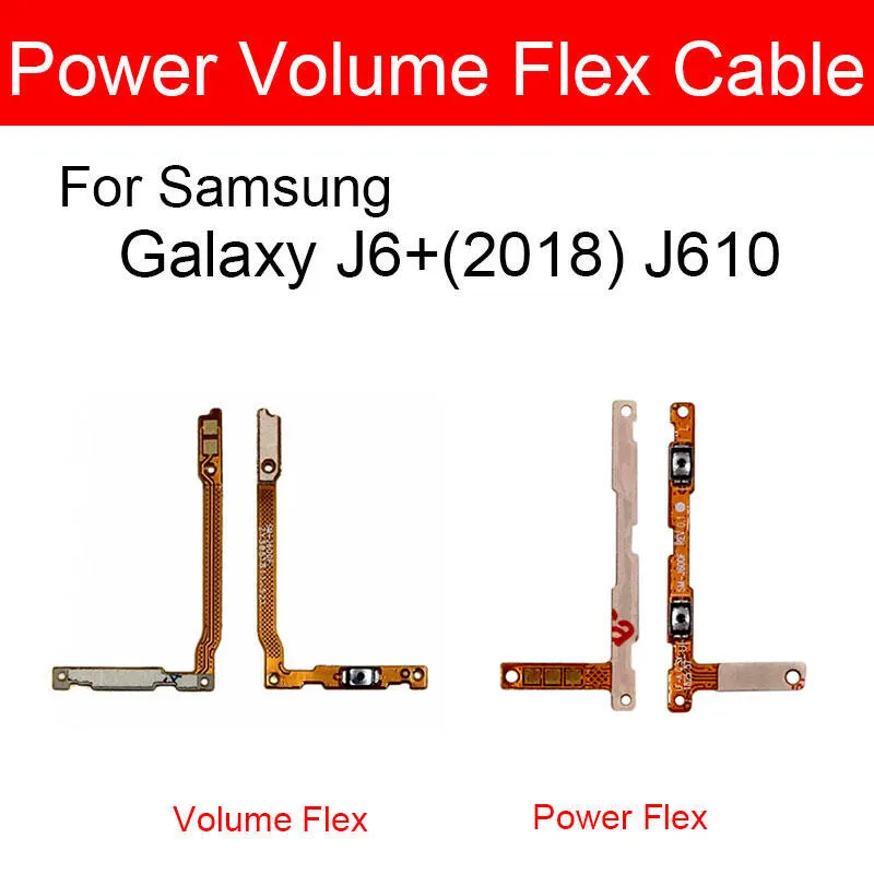 Samsung Galaxy J6 Plus Power on / off Switch Button Side Volume Up Down Buttons Flex Cable Replacement Parts Flex Cables Price in Bangladesh - Mobile.com.bd