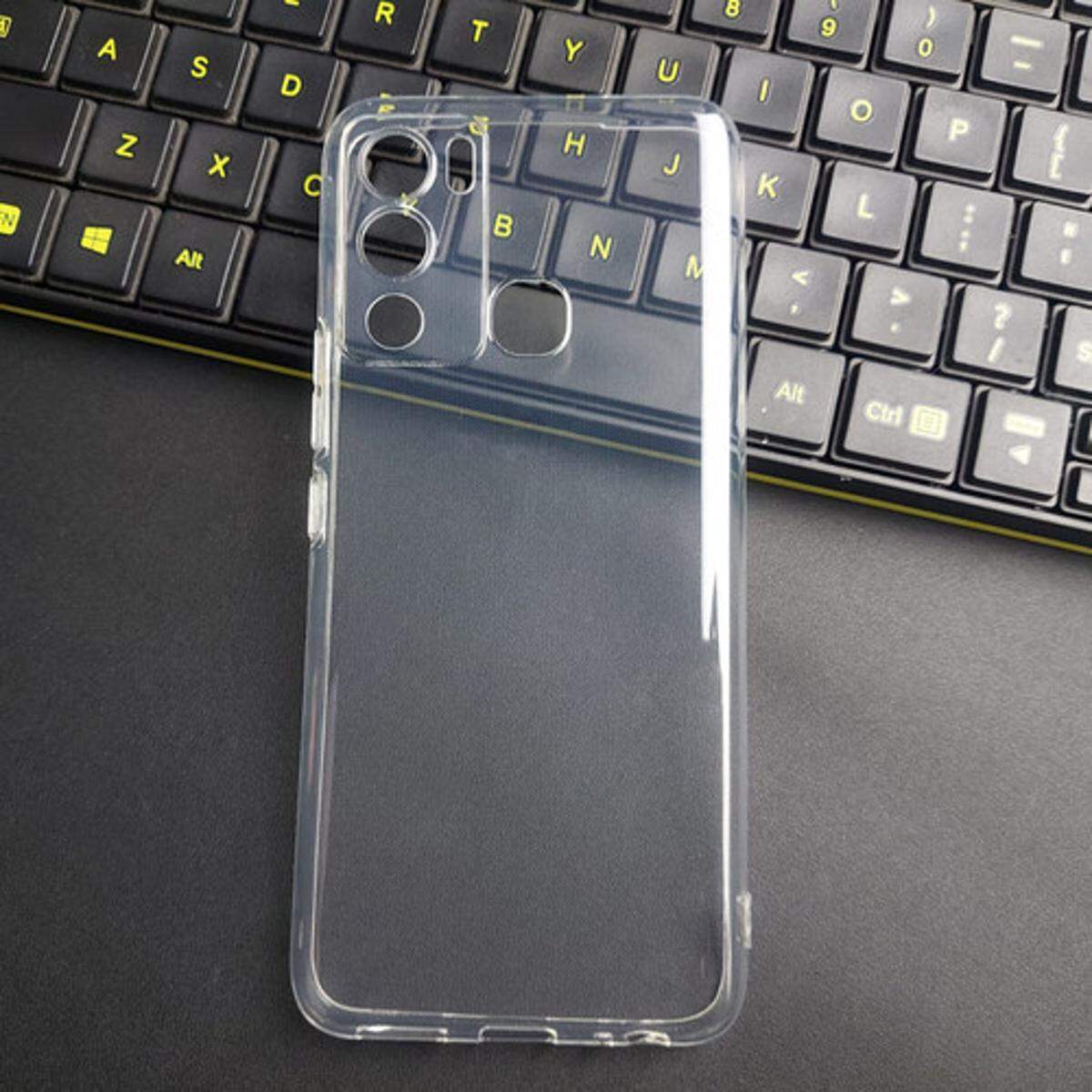 Infinix Hot 12i Clear Cover Soft Thin Anti-Scratches Crystal Case(Transparent)