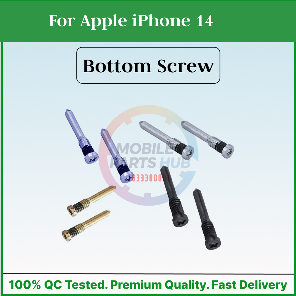 For Apple iPhone 14 New Bottom Screw Pentalobe Dock Connector Screw Replacemnt Parts Mobile Parts & Accessories Price in Bangladesh - Mobile.com.bd