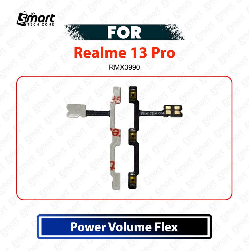 Realme 13 Pro Power & Volume Flex Cable - Power On Off Switch & Volume Up Down Internal Ribbon Cable Replacement Repair Spare Parts For RMX3990 - Price in Bangladesh