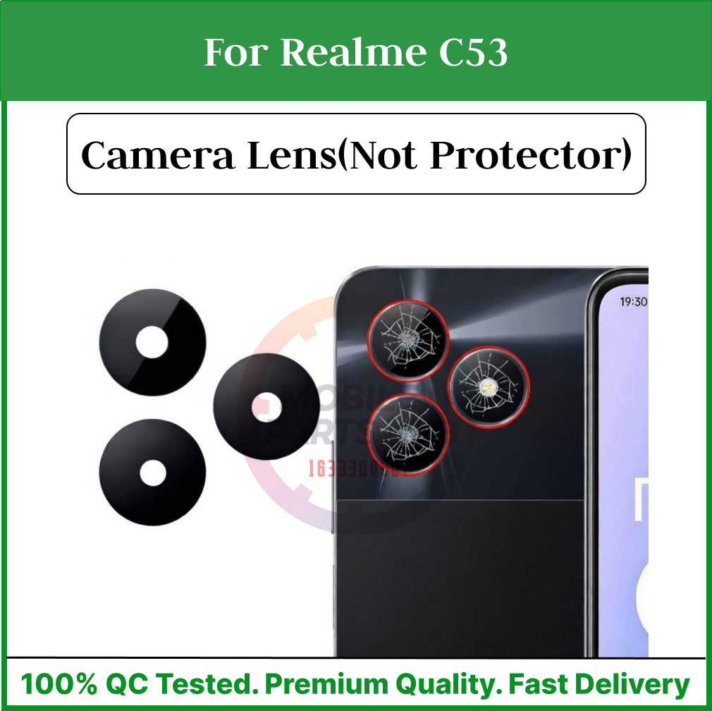 Camera Main Glass Lens for Realme C53 Replacement Part (Not Tempered Camera Glass Protector) Mobile Parts & Accessories Price in Bangladesh - Mobile.com.bd