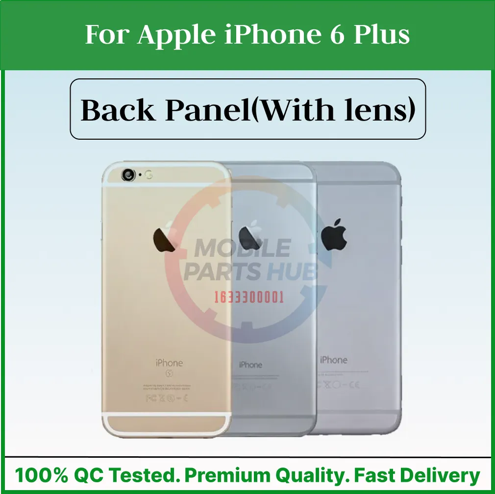 For Apple iPhone 6 Plus Back Panel/Backshell/ Casing +Camera Lens With Logo-All Colors Available Back Panels & Housings Price in Bangladesh - Mobile.com.bd