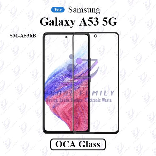 For Samsung Galaxy A53 5G SM-A536B LCD Display Touch Screen Front Glass Lens + Lamination OCA , Not Tempered Glass Protector Oca Glass Price in Bangladesh - Mobile.com.bd