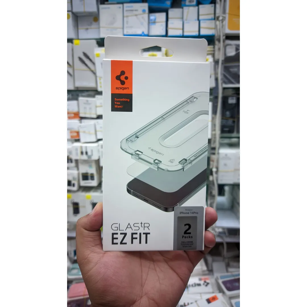 Spigen Glas Tr Ez Fit Screen Protector For Apple Iphone 14 Pro 6.1 2022 (2Pcs Pack)