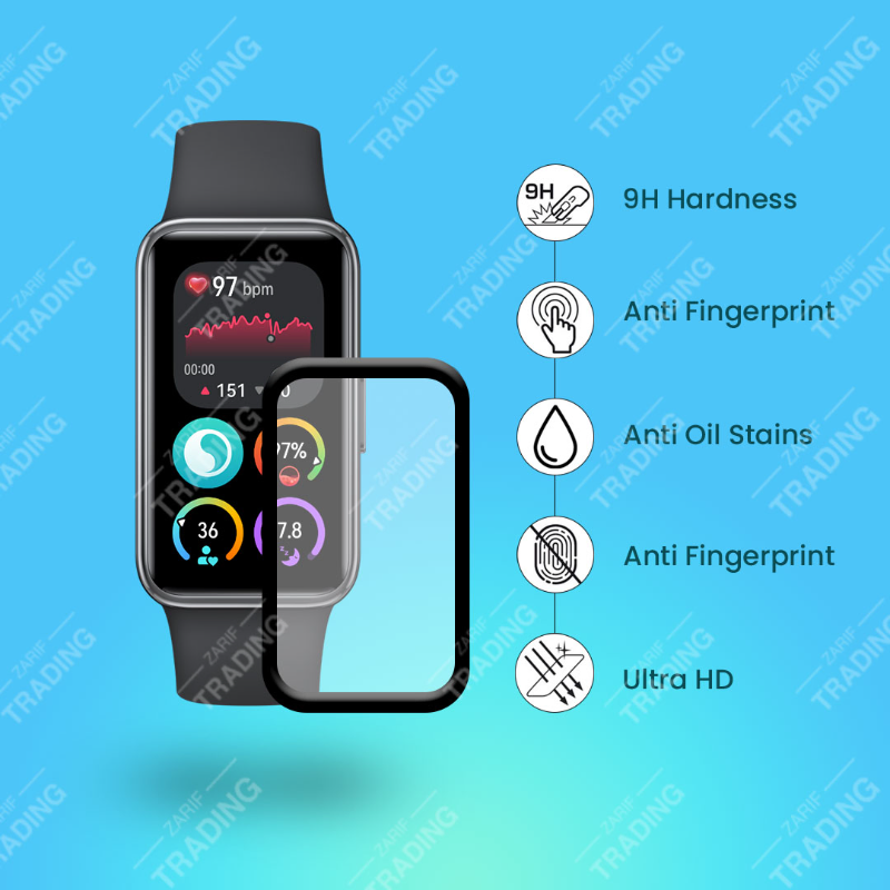 Huawei Band 10 Screen Protector PMMA Plastic Film Ultra Clear Anti Scratch Anti Fingerprint Smart Watch Display Guard Screen Protectors Price in Bangladesh - Mobile.com.bd