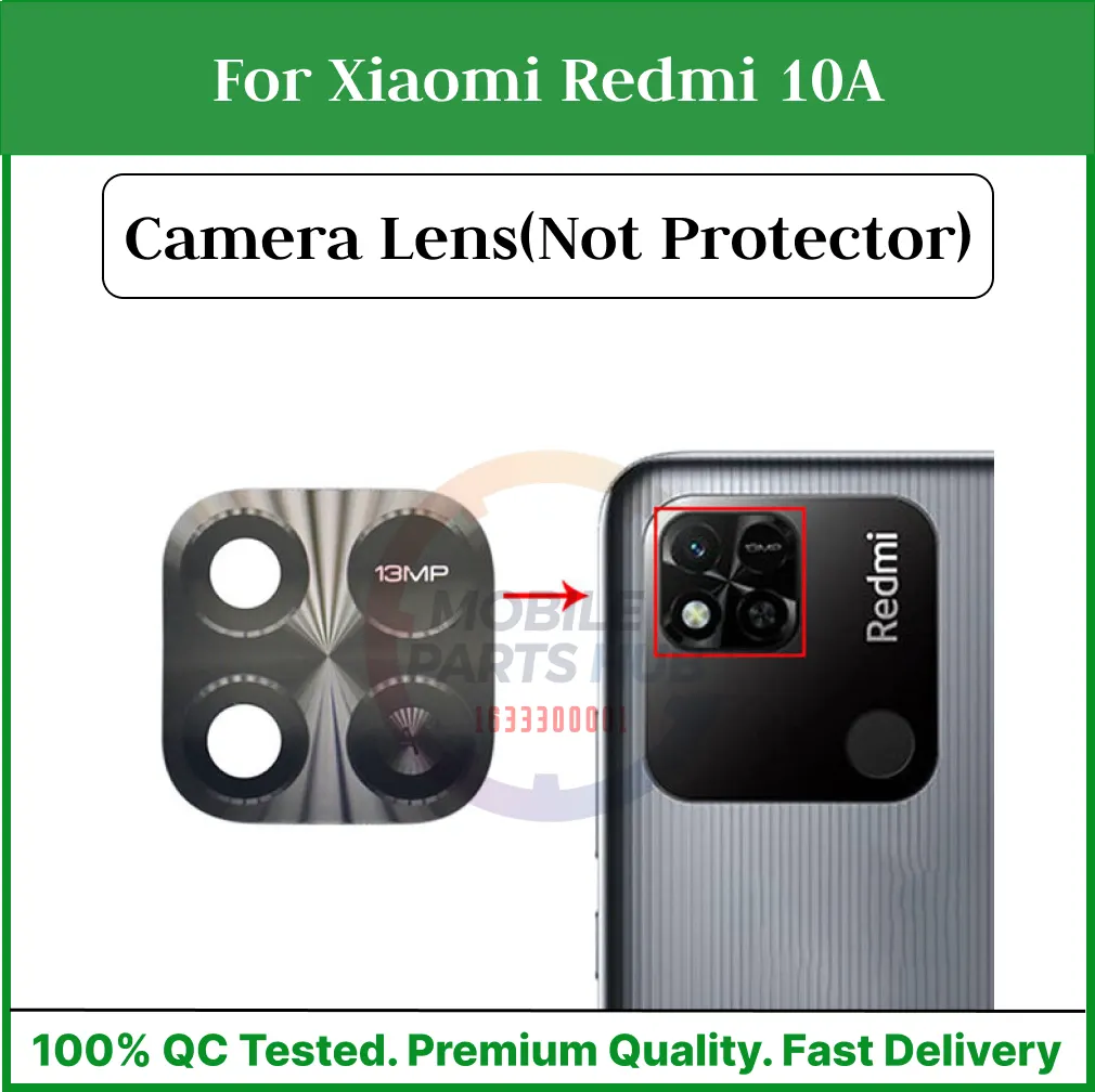 Camera Main Glass Lens for Xiaomi Redmi 10A Replacement Part (Not Tempered Camera Glass Protector) Mobile Parts & Accessories Price in Bangladesh - Mobile.com.bd