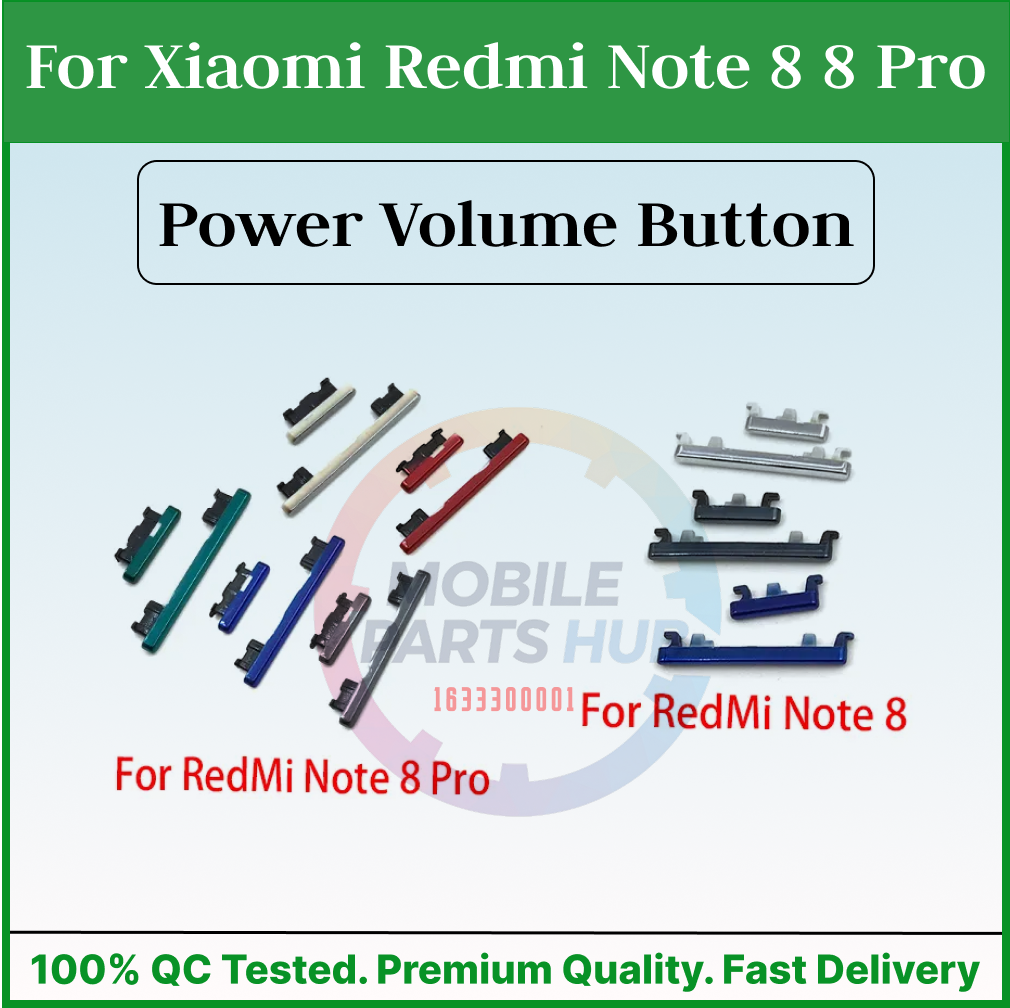 Power Volume Out Side Key Side Button For Xiaomi Redmi Note 8 8 Pro External Volume Button + Power ON OF - Price in Bangladesh
