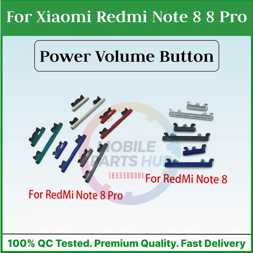 Power Volume Out Side Key Side Button For Xiaomi Redmi Note 8 8 Pro External Volume Button + Power ON OF - Price in Bangladesh